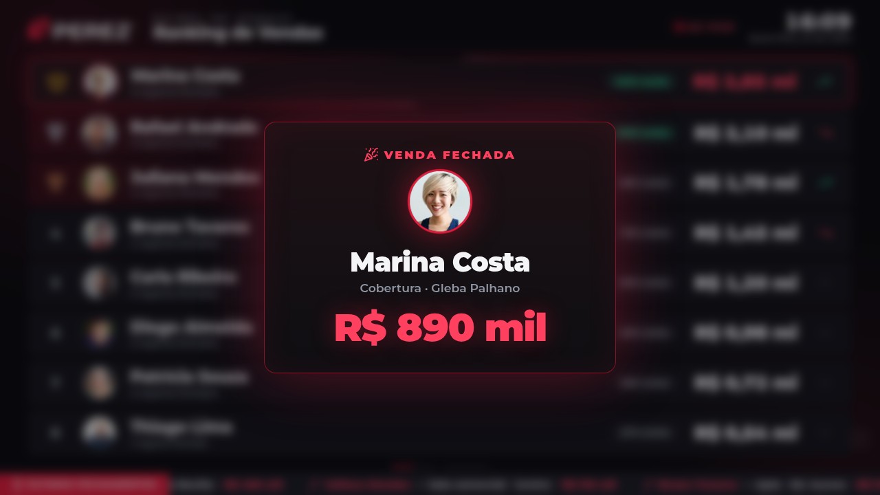 Venda fechada com confete